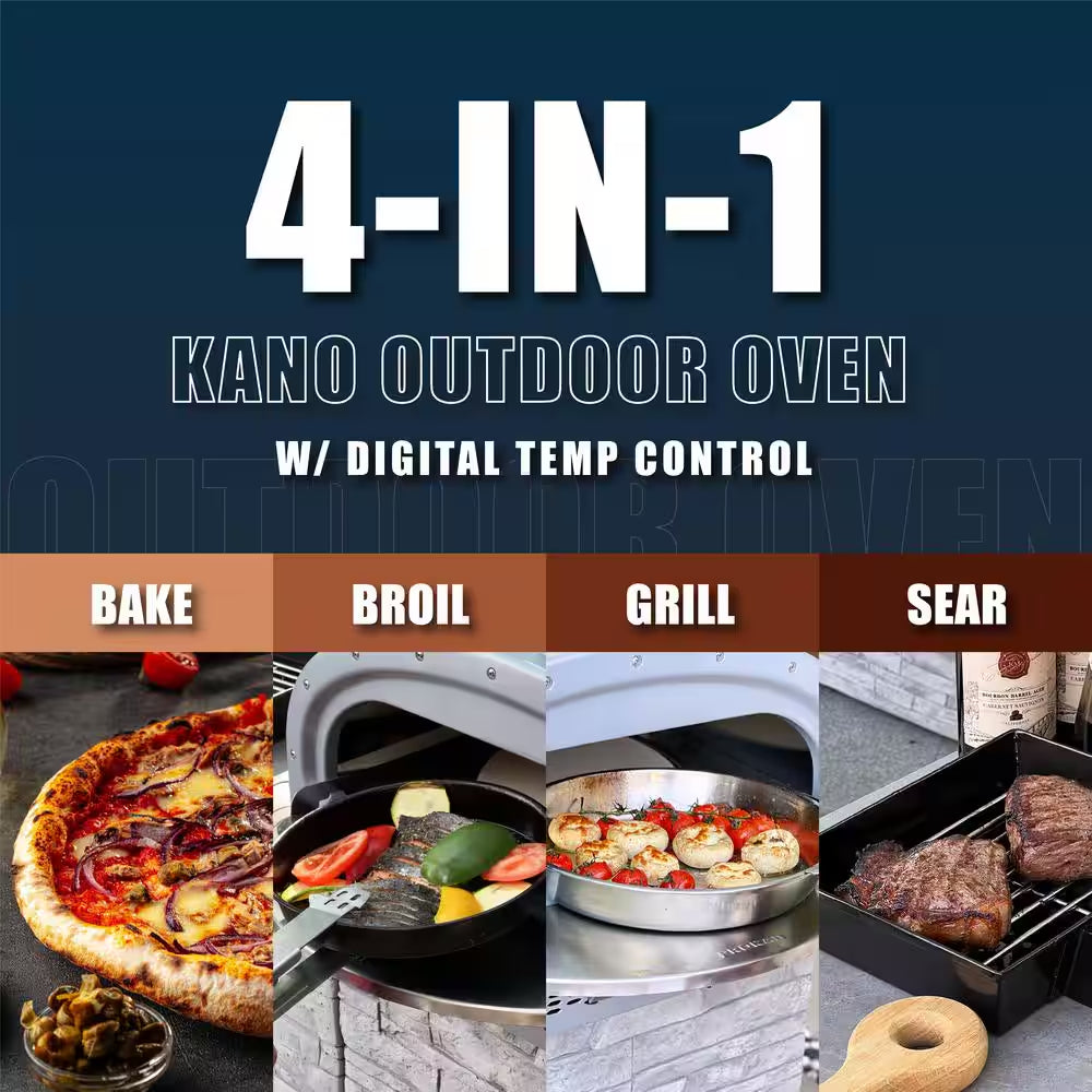 Prokan Kano 16-Inch 4-in-1 Propane Outdoor Pizza Oven