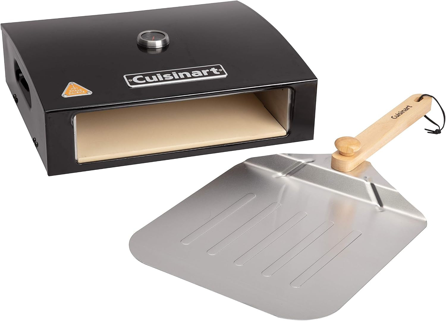 Cuisinart Grill Top Pizza Oven Kit for Backyard Homemade Pizzas