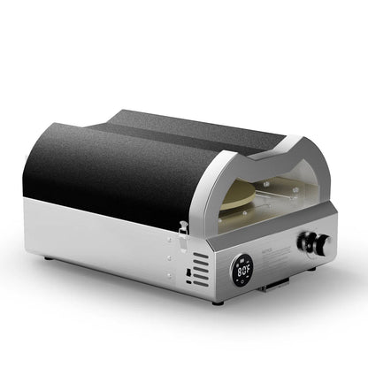 Velivi 12-Inch Propane Outdoor Pizza Oven with Rotating Stone