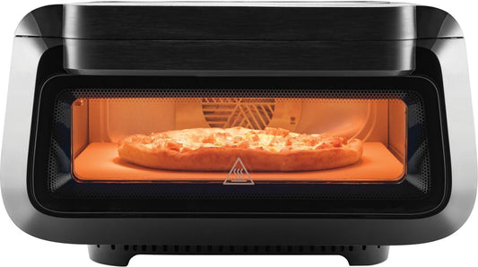 Frigidaire 700°F Indoor Electric Pizza Oven – 12” Stone Bake, Air Fry & Bake, Portable Countertop with Peel & Cutter