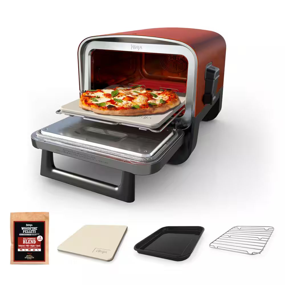 Ninja Woodfire 8-in-1 Outdoor Portable Electric Pizza Oven