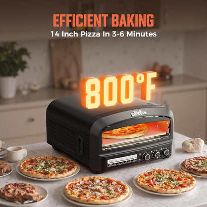 BIG HORN 14" Indoor Electric Countertop Pizza Oven