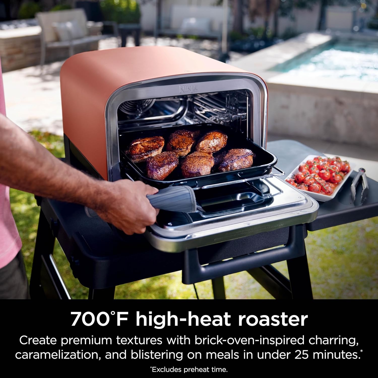 Ninja Woodfire 8-in-1 Outdoor Portable Electric Pizza Oven