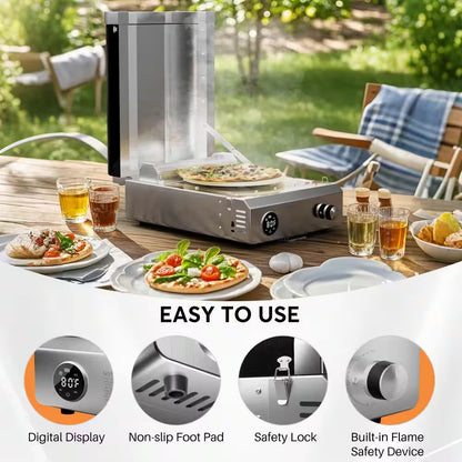 Gilati Outdoor Portable Propane Pizza Oven
