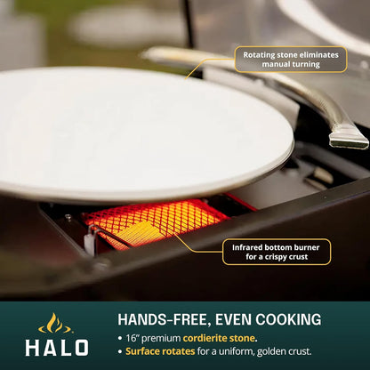 HALO Versa 16 Propane Outdoor Pizza Oven - 16" Rotating Stone