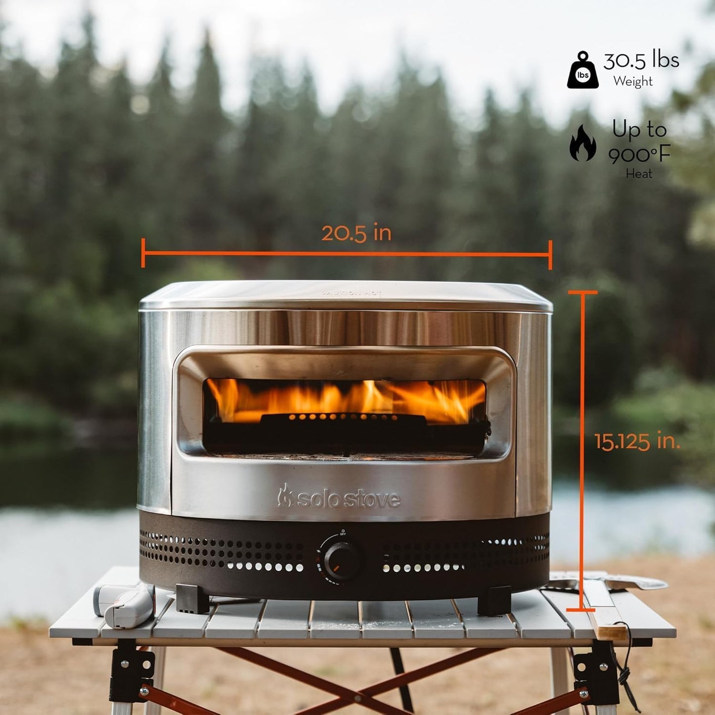 Solo Stove Pi Prime Propane Outdoor Pizza Oven Bundle