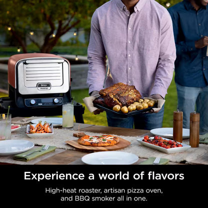 Ninja Woodfire 8-in-1 Outdoor Portable Electric Pizza Oven