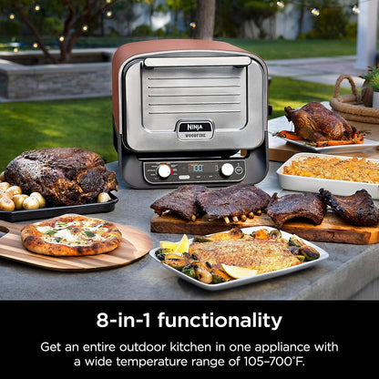 Ninja Woodfire 8-in-1 Outdoor Portable Electric Pizza Oven