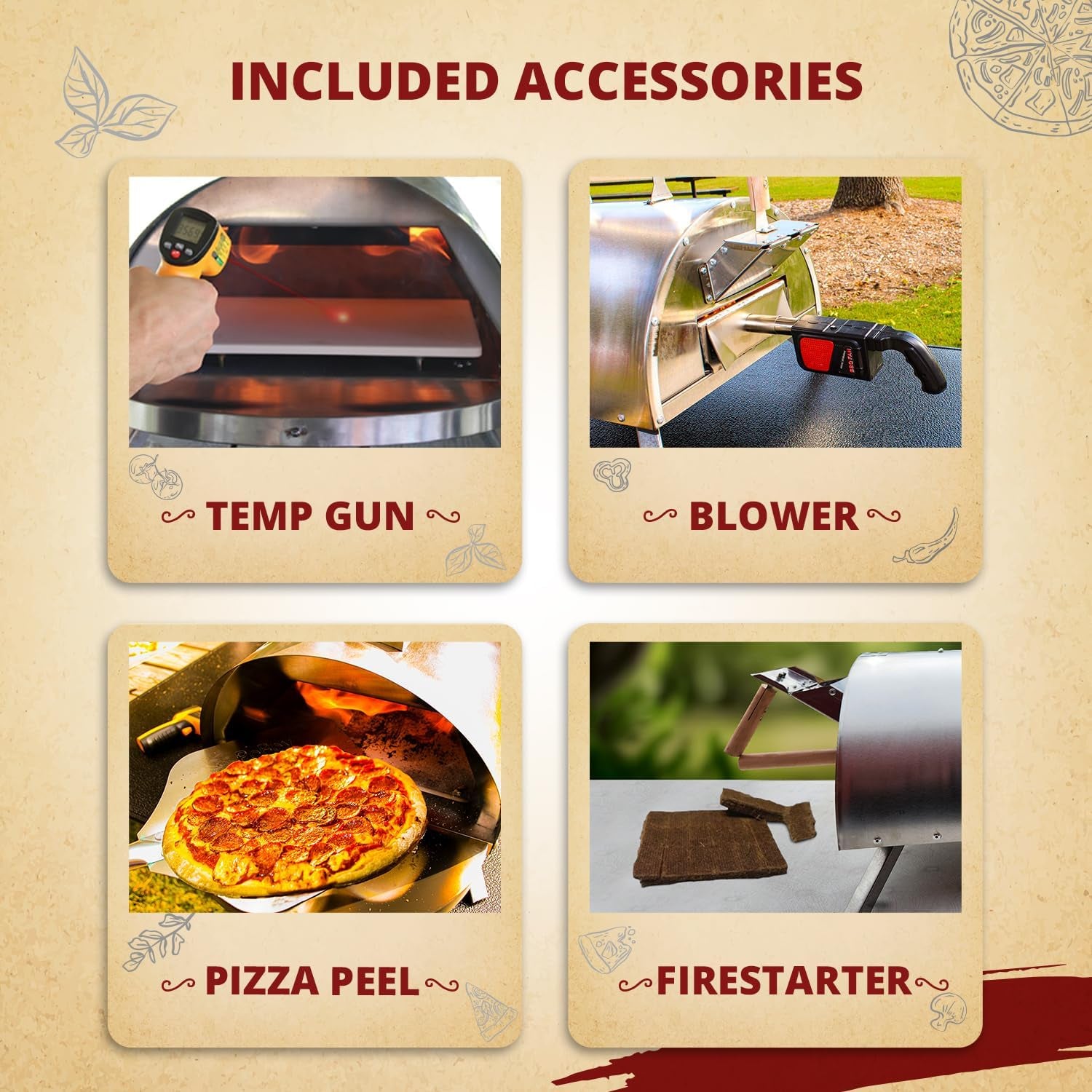 Pellethead Outdoor Portable Wood Pellet Pizza Oven