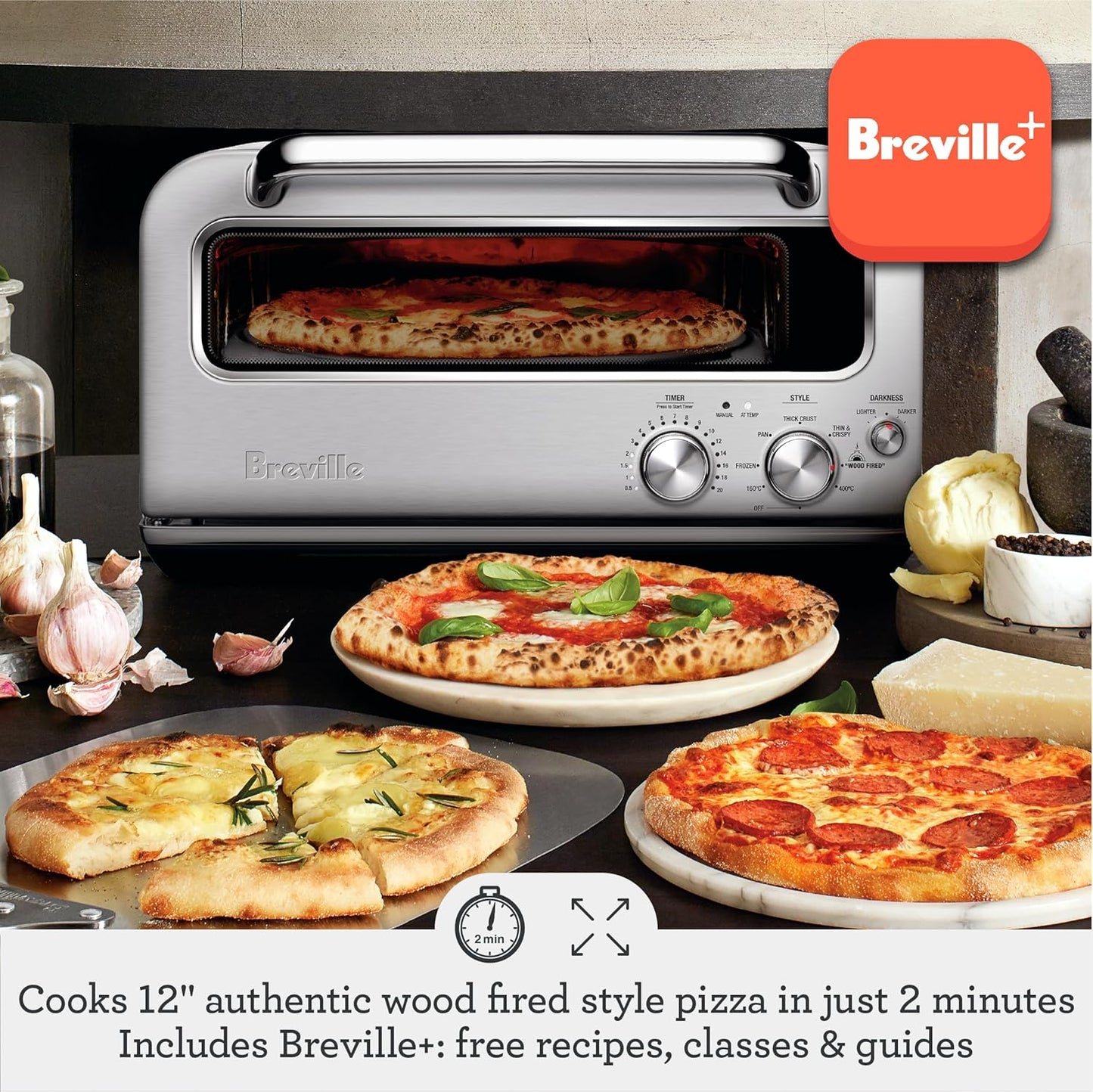 Breville Smart Oven Pizzaiolo Countertop Electric Pizza Oven