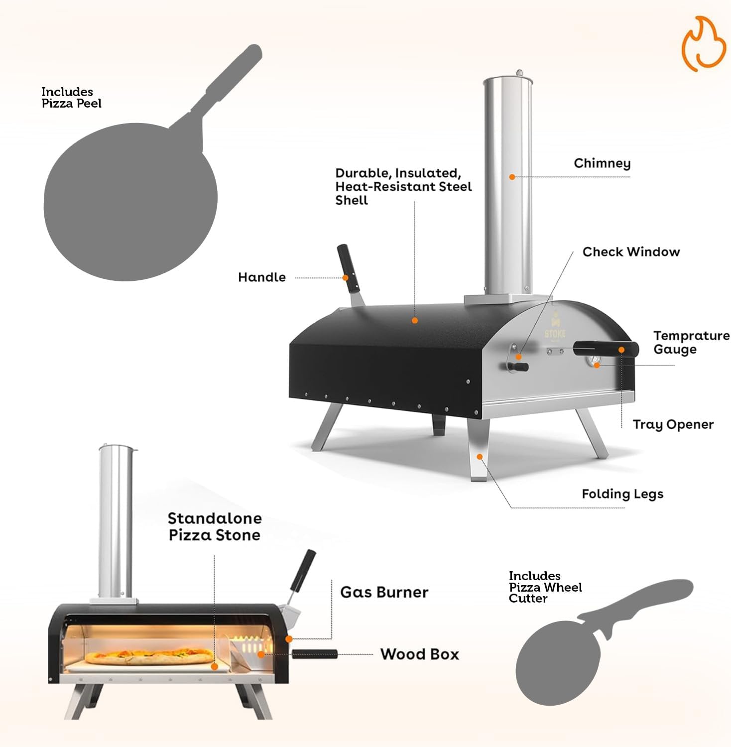 Stoke Portable Outdoor Pizza Oven