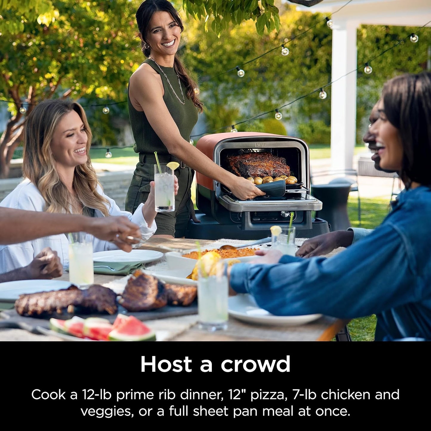 Ninja Woodfire 8-in-1 Outdoor Portable Electric Pizza Oven