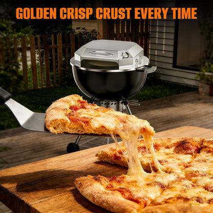 Onlyfire Stainless Steel Outdoor Grill Top Pizza Oven Kit