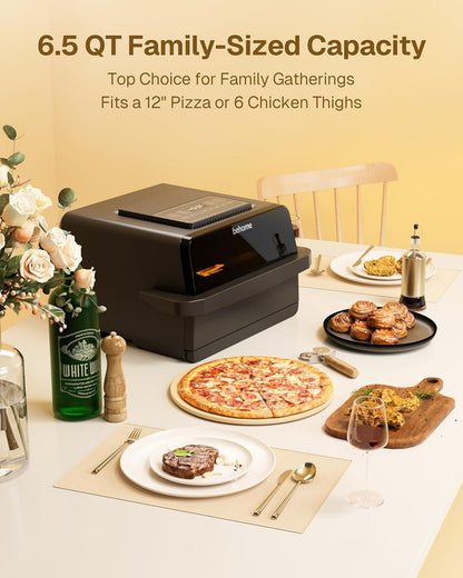 Behome Indoor Countertop Electric Pizza Oven & Air Fryer