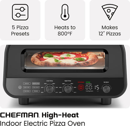Chefman 12-Inch Indoor Electric Countertop Pizza Oven