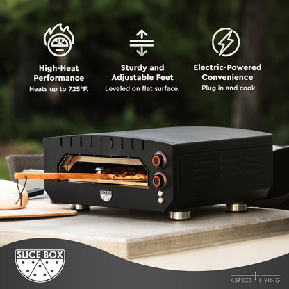 Fire Sense Slice Box Outdoor Portable Electric Pizza Oven