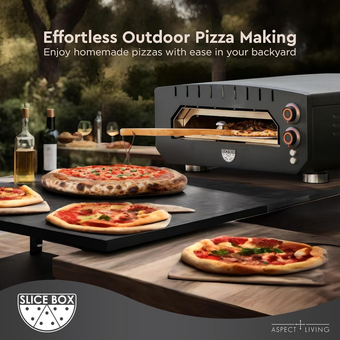 Fire Sense Slice Box Outdoor Portable Electric Pizza Oven