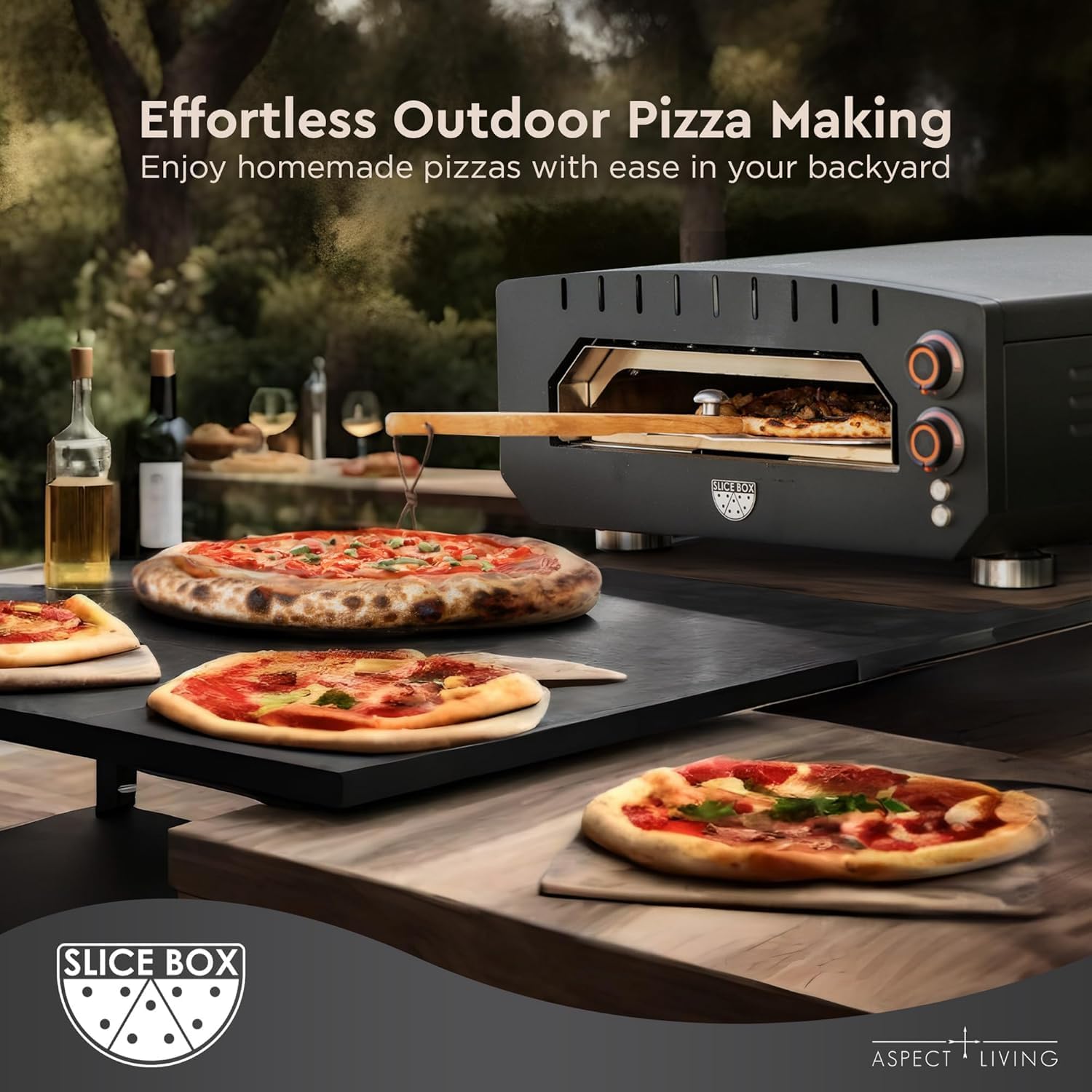 Fire Sense Slice Box Outdoor Portable Electric Pizza Oven