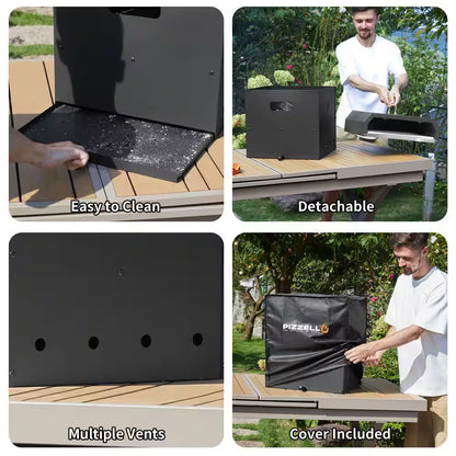 INNUMIA Outdoor Portable Wood-Fired Pizza Oven