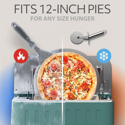 WILLOW Eco Series Electric Indoor Pizza Oven – 750°F Countertop Pizza Maker with 5 Presets, 12" Ceramic Pizza Stone, Peel & Cutter
