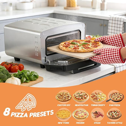 Fendia 12-Inch Indoor/Outdoor Electric Pizza Oven (850°F)
