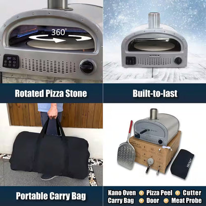 Prokan Kano 16-Inch 4-in-1 Propane Outdoor Pizza Oven