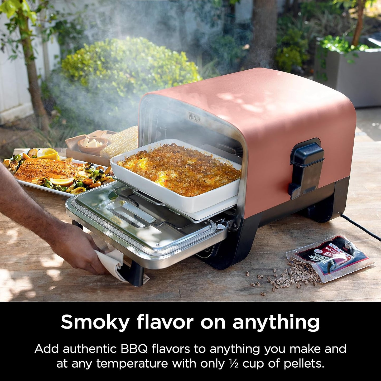 Ninja Woodfire 8-in-1 Outdoor Portable Electric Pizza Oven