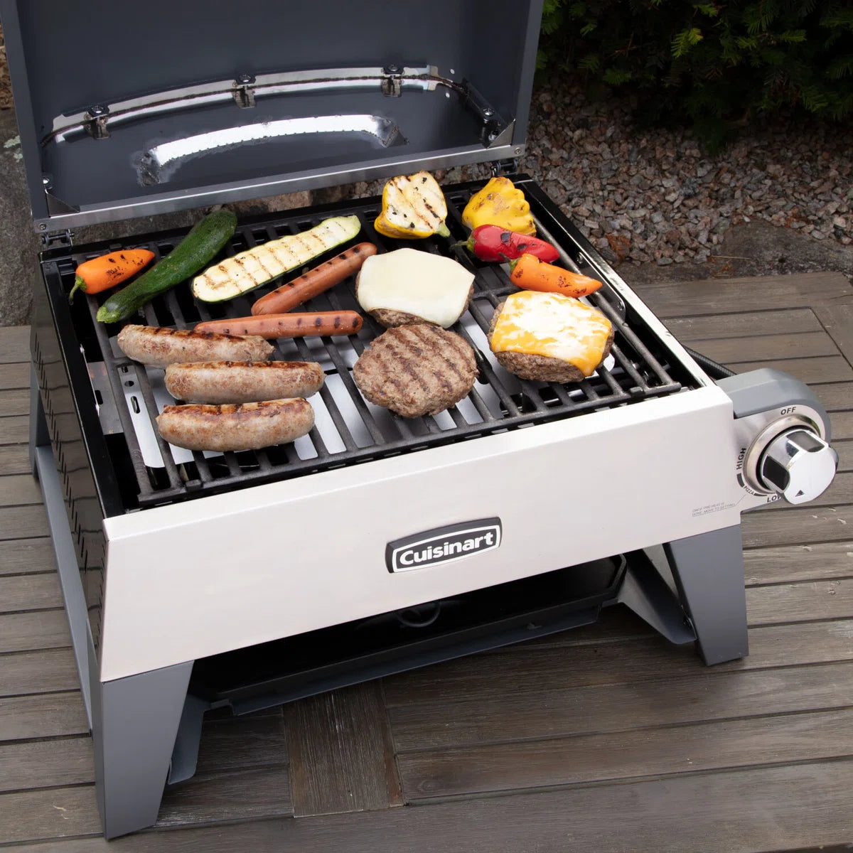 Cuisinart 3-in-1 Propane Outdoor Pizza Oven, Grill & Griddle