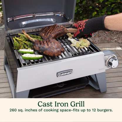 Cuisinart 3-in-1 Propane Outdoor Pizza Oven, Grill & Griddle