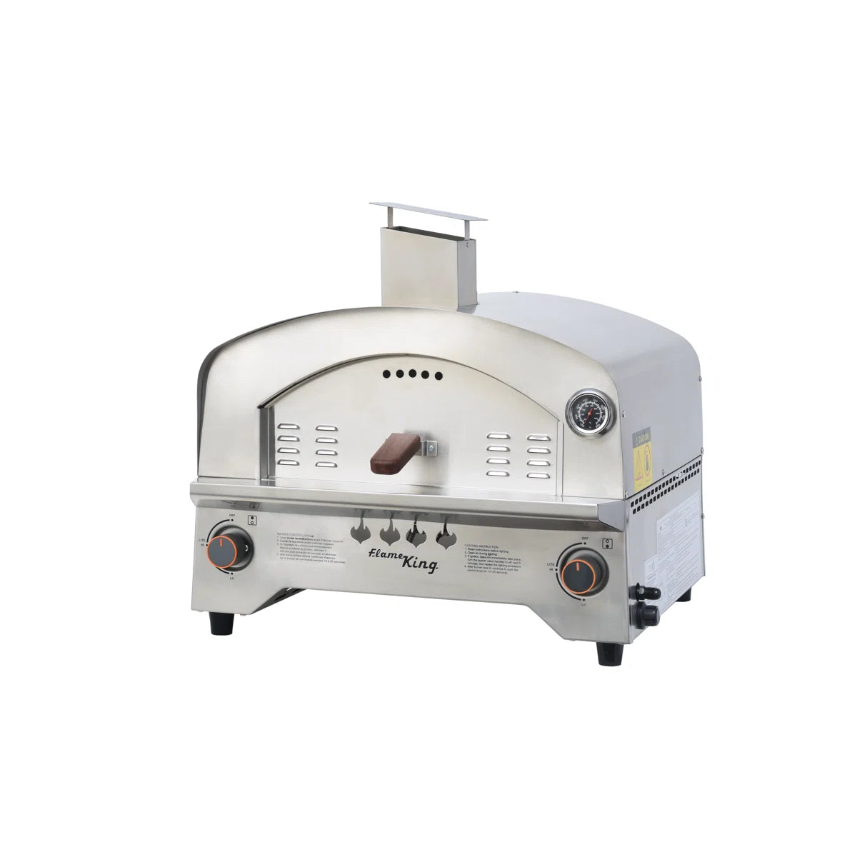 Flame King Outdoor Portable Propane Gas Pizza Oven