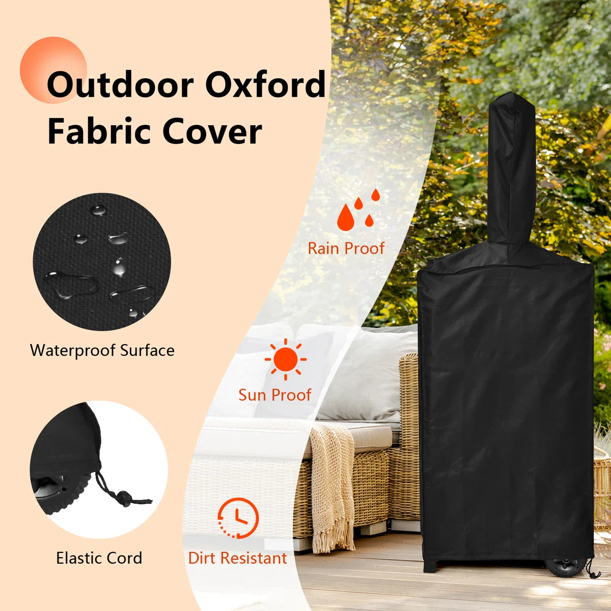 Costway Freestanding Wood-Fired Outdoor Pizza Oven