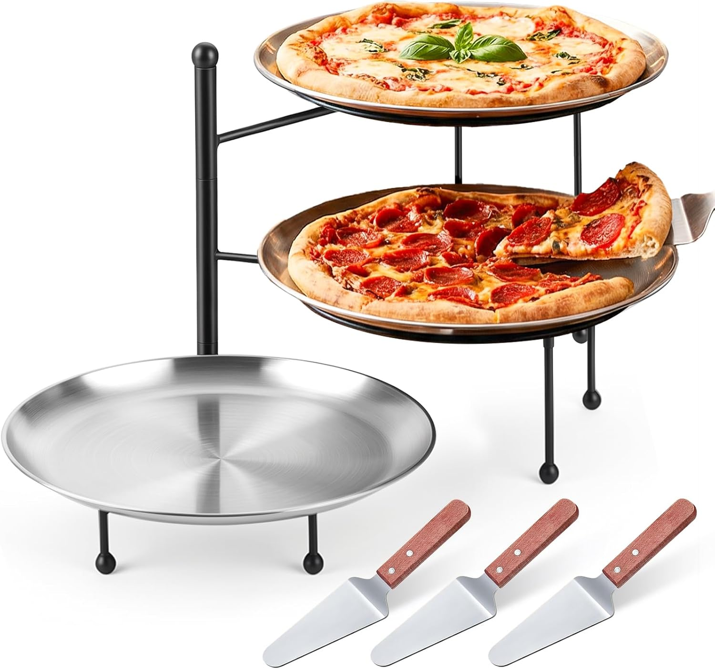 Sukhumvit 3-Tier Pizza Stand Serving Set