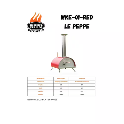 WPPO Le Peppe Portable Outdoor Pizza Oven