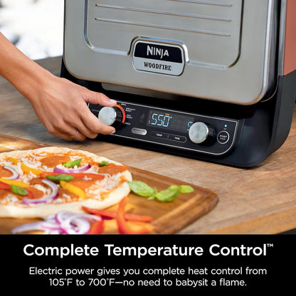 Ninja Woodfire 8-in-1 Outdoor Portable Electric Pizza Oven