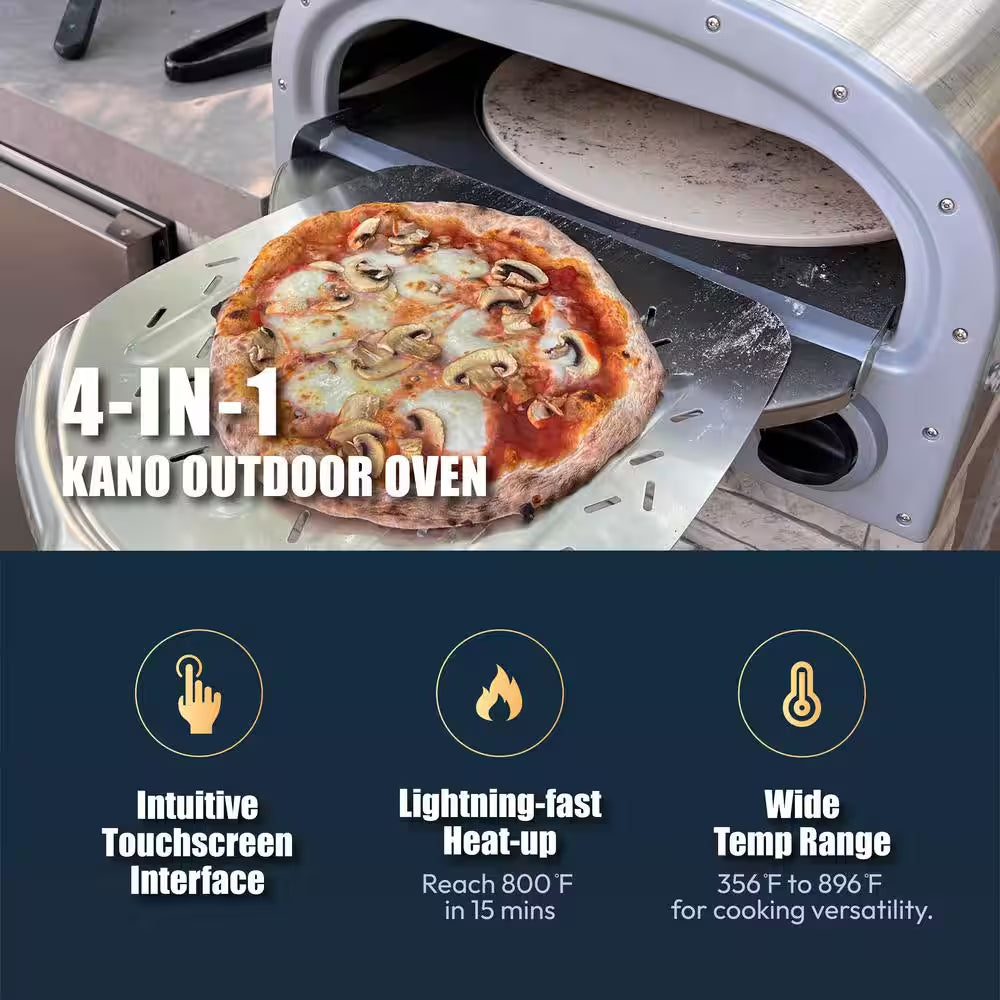 Prokan Kano 16-Inch 4-in-1 Propane Outdoor Pizza Oven