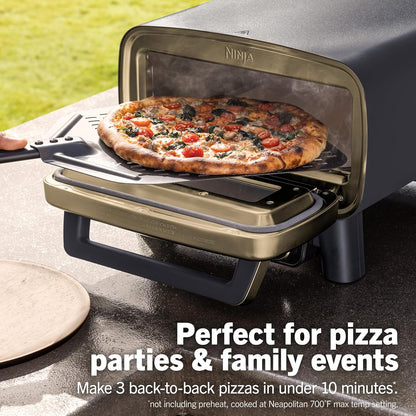 Ninja Artisan 12-Inch Outdoor Pizza Oven – 700°F Portable Electric Countertop Pizza Maker